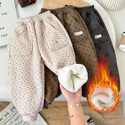 2-10 Years Old New Autumn And Winter Boys And Girls Corduroy Pants Warm Children Pants Kids Trousers Trendy Toddler Pants