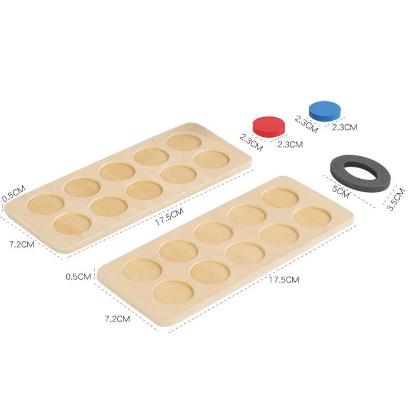 Zabawka Montessori Dziesięciopolowa Kognitywna Liczba Cyfrowa Liczenie Dzieci Trening Logiczny Matematyki Pomoce Dydaktyczne Wczesnej Edukacji Gra Matematyczna dla Dzieci