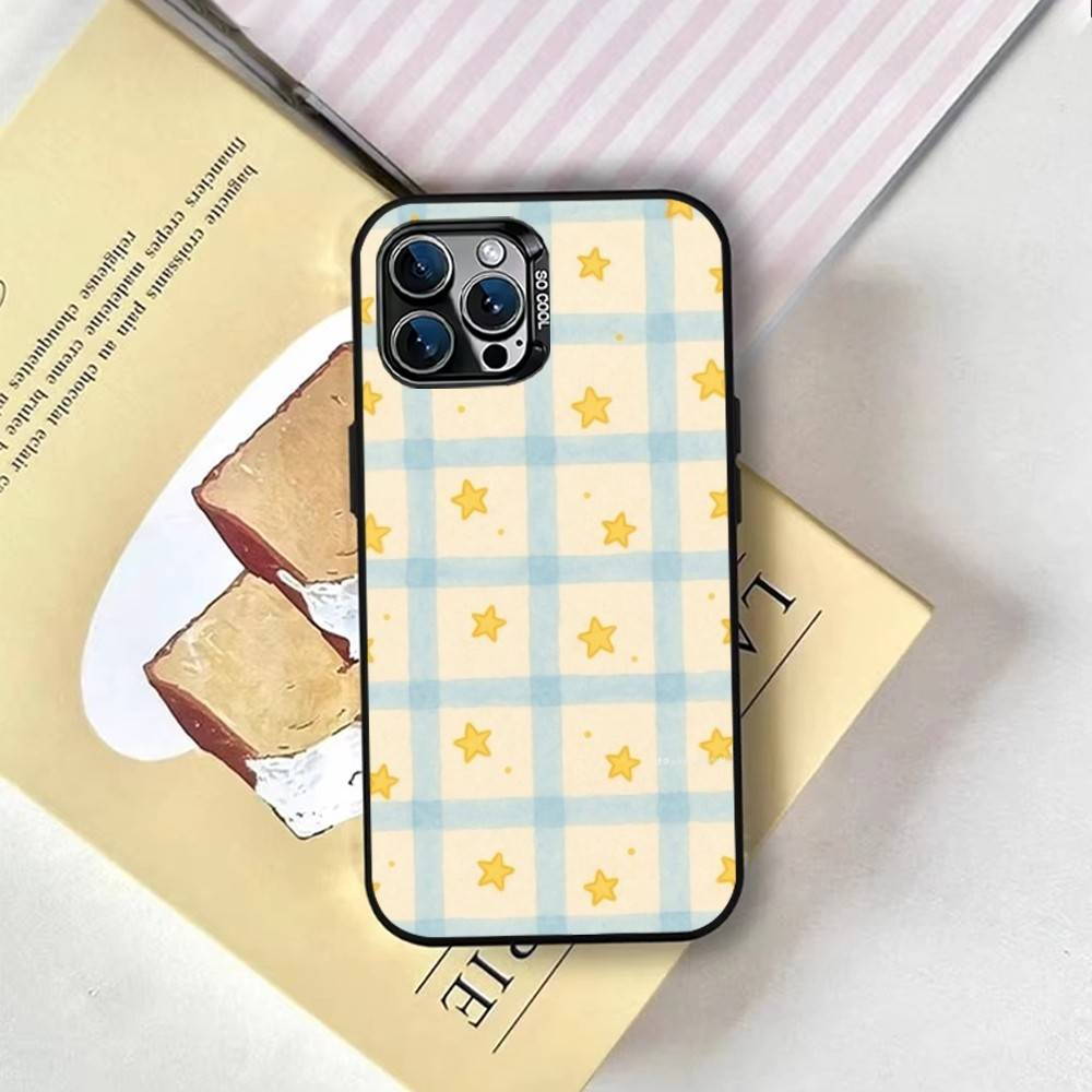 Ins Koreanischer Stil Handyhülle Für iPhone 17,16,15,14,13,12,11 Plus,Pro Max,XS,Farbige Silberbeschichtete Innenabdeckung