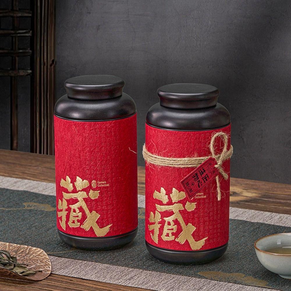 Elegant Tea Can Portable Metal Storage Box Candy Cans Tea Storage Jar  Living Room