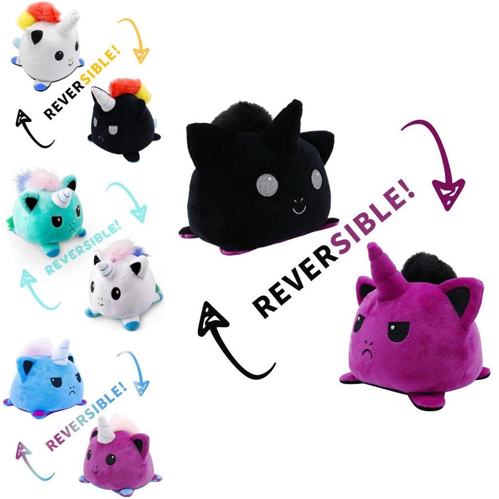 Adorable Reversible Flip Unicorn Plush Stuffed Toy Soft Animal Ideal For Kids