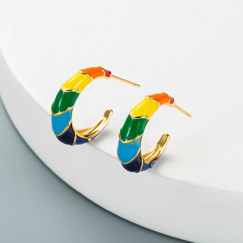 

Женские серьги-кольца в богемном стиле О-образной формы, креативные рисовые бусины, преувеличенные аксессуары, серьги