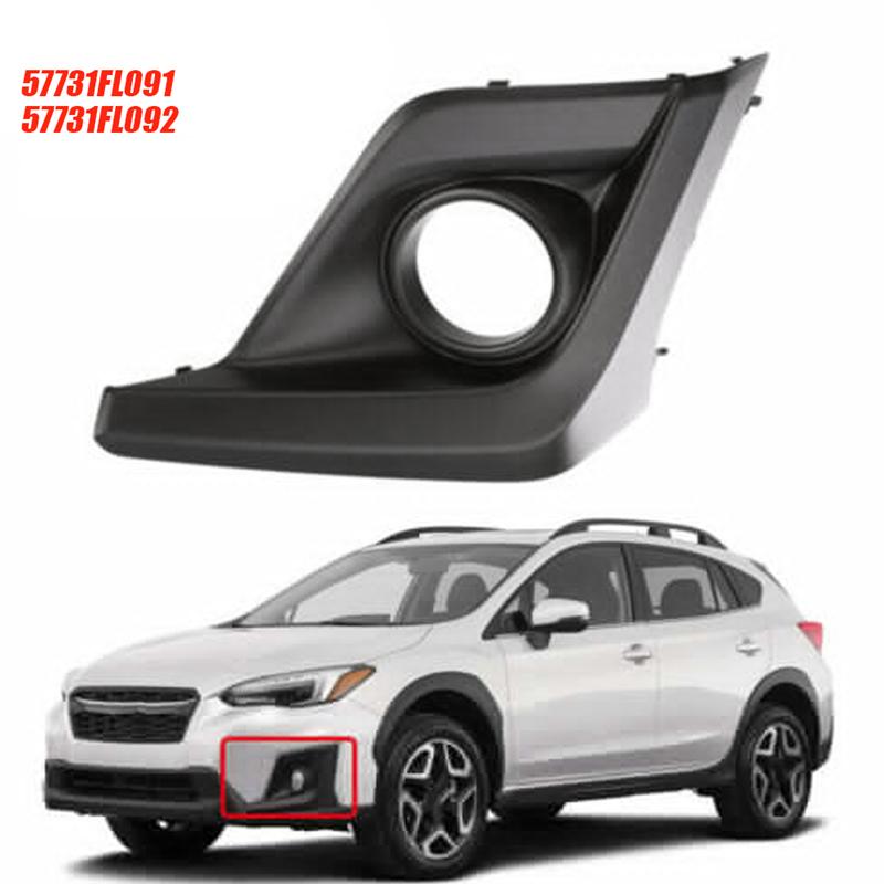 Left Front Bumper Fog Light Cover 57731FL092 For Subaru Crosstrek 2018-2020 Fog Lamp Cover Trim Frame Replacement