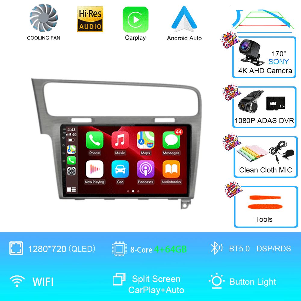 Car Radio Android 14 For Volkswagen VW Golf 7 MK7 GTI 2011-2021 Carplay HD Multimedia Auto Qualcomm GPS Stereo Video Player 2din