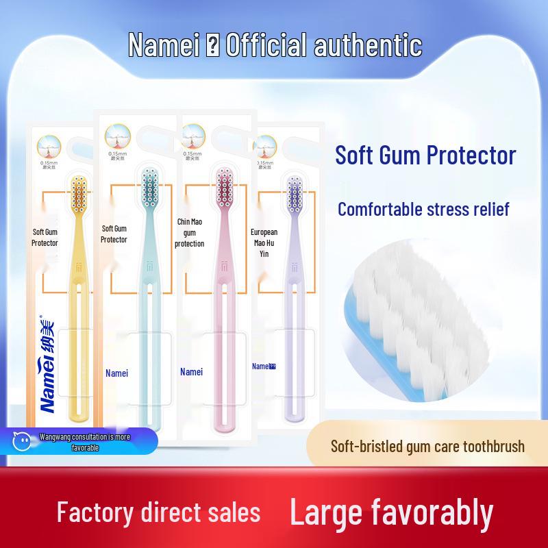 Nami Soft Bristle Toothbrush for Gum Protection and Stress Relief, Single Pack - Model 2306. Single Pack