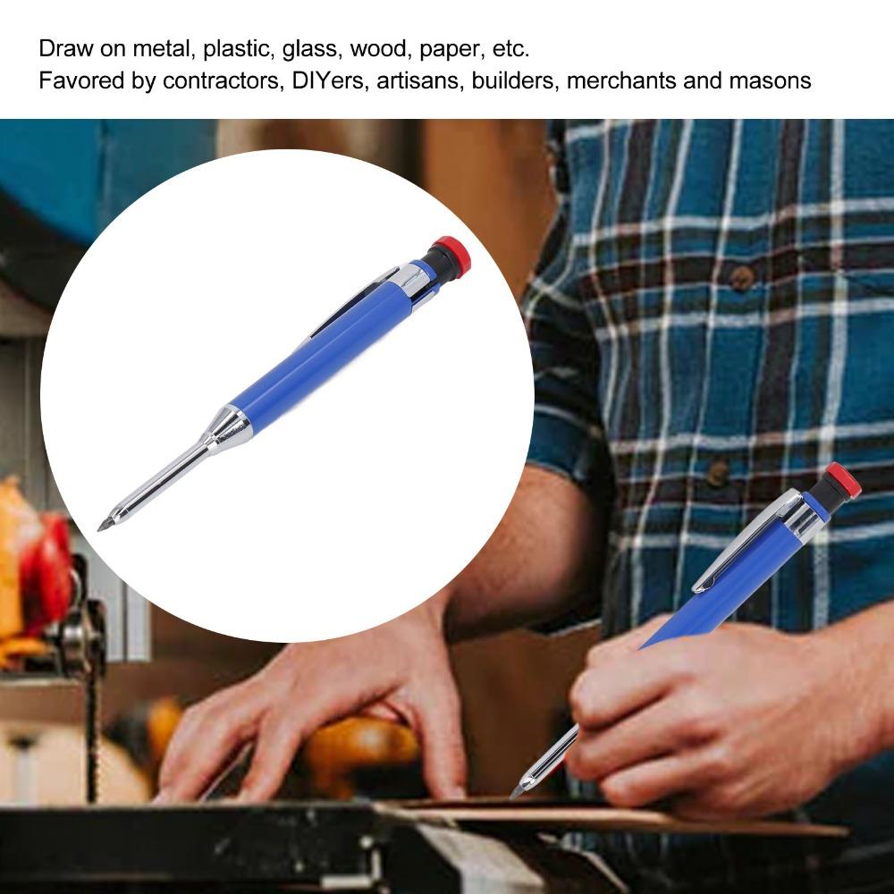 Long Nose Tip Carpenter Pencil Heavy Duty Deep Hole Tip Construction Pencil For Drafting