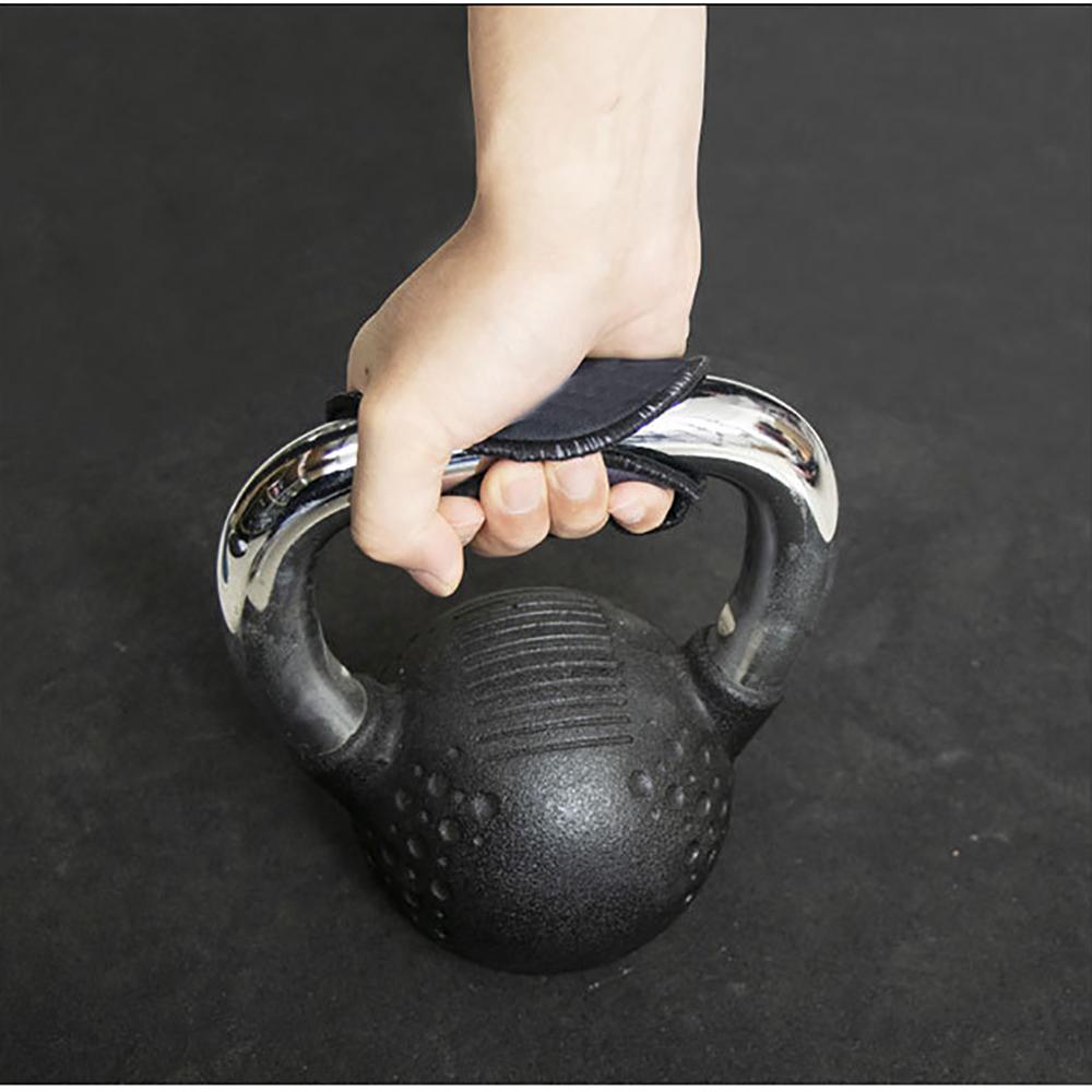 1 Pair Black Neoprene Palm Grip Pads Non-slip Fitness Bodybuilding Training Aid