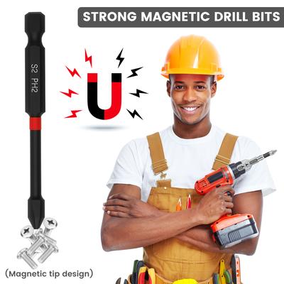 19/38Pcs Magnetic Screwdriver Bits Set Alloy Steel Magnet Screw Drill Bits Set Quick Change Hex Drill Head Kit Easy To Access