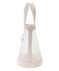 Maison de Fleur Damen Netz-Tüll-Handtasche, Schwarz