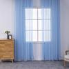 1pcs Beautiful Home Decoration Curtain Translucent Solid Color Gauze Curtains Gorgeous Hotel Living Room Decor Window Blind