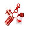 Key Chain Delicate Craft Cartoon High Simulated Funny Couple Accessory Decorative Portable Red Cola Bottle Keychain Car Pendant