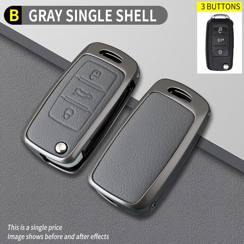 

Zinc Alloy Car Key Case Cover for VW Volkswagen Polo Tiguan Passat B5 B6 B7 Golf 4 5 6 MK6 Jetta Lavida Skoda Octavia Seat