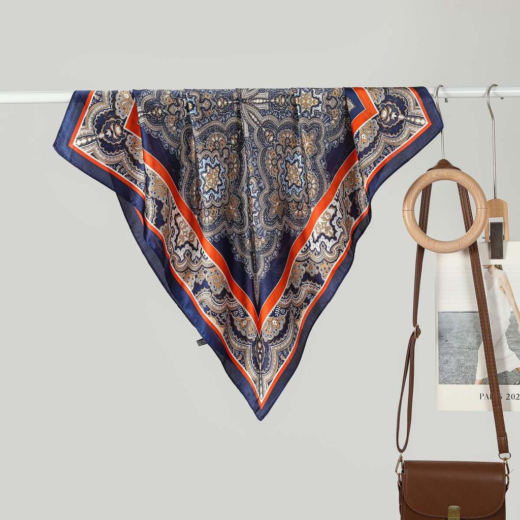 70CM Ladies Fashionable Silk-Feel Small Square Scarf