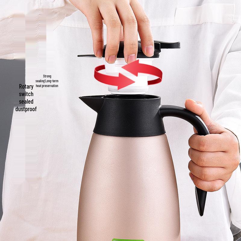European Style Stainless Steel Vacuum Thermos Flask - Coffee Pot & Hot Water Bottle Gift
