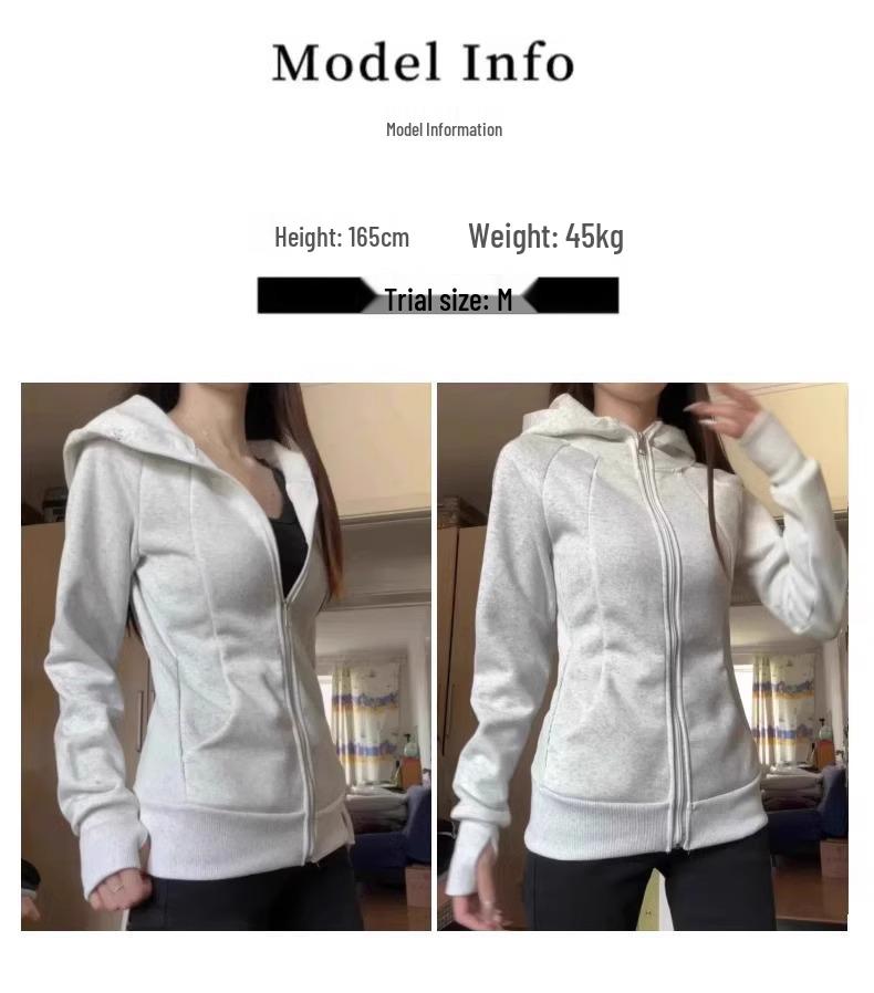 Women's Pink Slim-Fit Hooded Cardigan - Dopamine Korean Style Autumn Fashion 2025.