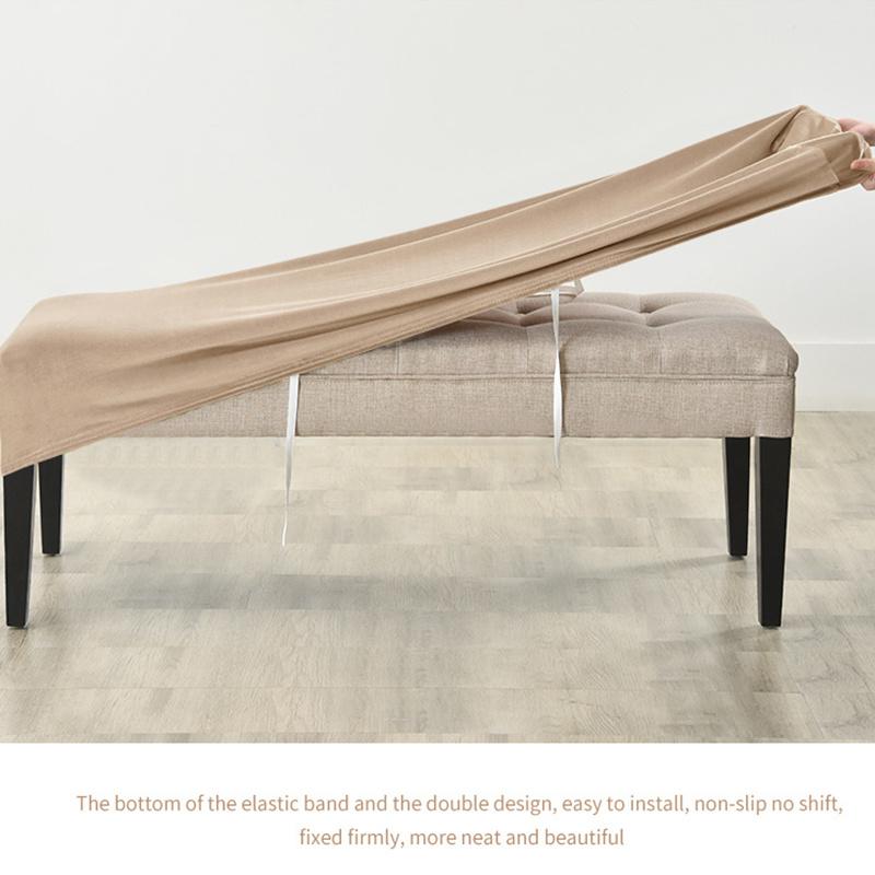 Soft Stretch Dining Spandex Stretch Chair Bench Cover Chair Cover Living Room Kitchen Bedroom