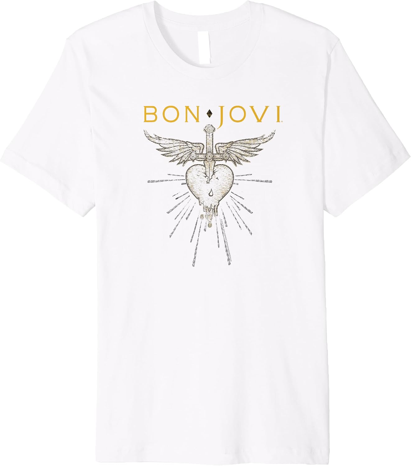 Bon Jovi Heart Wings Sword T-shirt XXXL