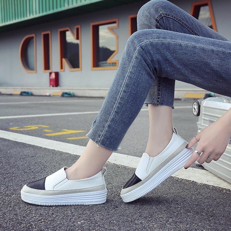 Bílé boty Všestranné boty s plochou podrážkou