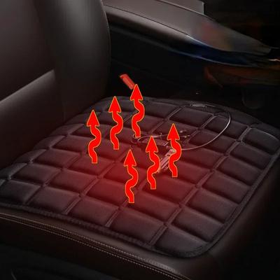 Coussin Chauffant Carré 5V/12V Coussin Carré Coussin de Siège de Voiture Quatre Saisons Hiver Coussin de Siège Accessoires Intérieurs de Voiture