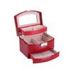 Makeup Organizer Storage Container Women 3-Layer Jewelry Box Mirror Case Box Jewelry Display/ Jewelry Organizer/Cosmetic Organiz