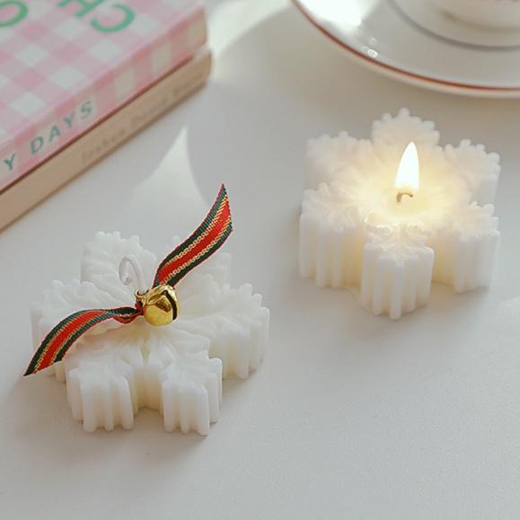 Christmas Snowflake Scented Candle Handmade Creative Fragrance