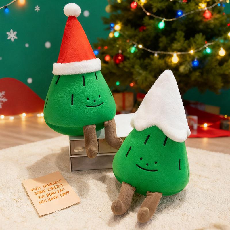 Simulation Christmas Hat Small Pine Doll Plush Toy Fun Small Tree Christmas Tree Doll Doll Ornament