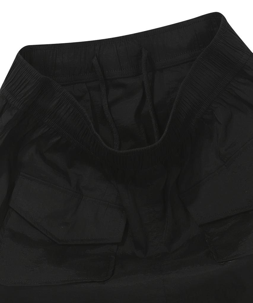 BBC EARTH Women'S Strap Cargo Belt Skirt Black