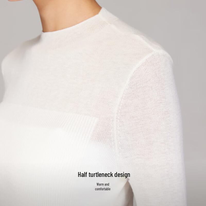 Veromoda Women's Slim-Fit Wool Blend Semi-Turtleneck Knit Top 325324043