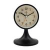 New Round Metal Table Clock, Simple Design, Suitable for Living Rooms, Studies, and Bedrooms, Suitable as a Silent Alarm Clock for Students