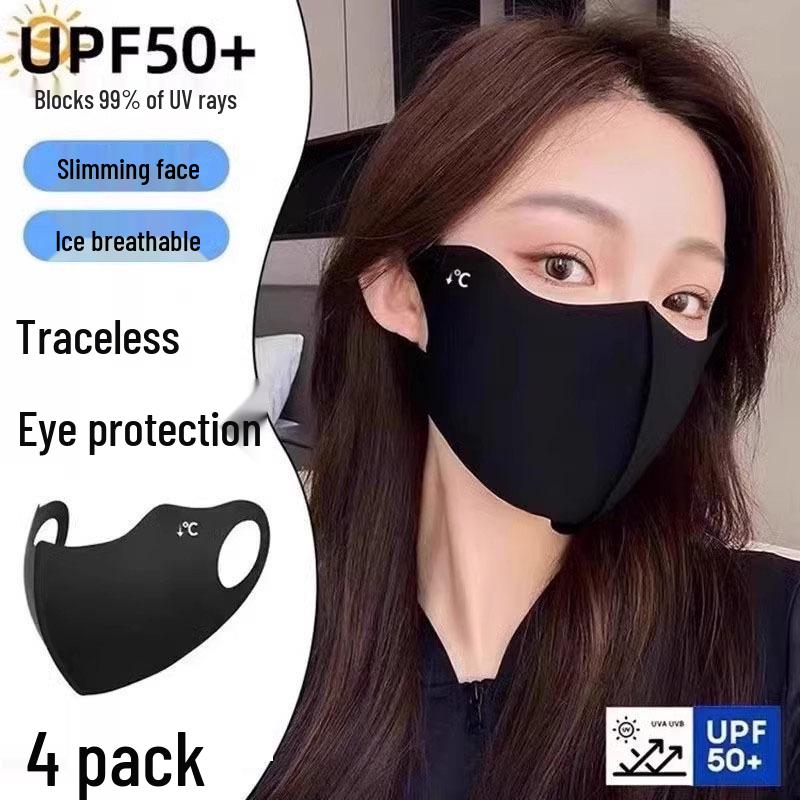 

Really Sunscreen: Women s 3D Anti-UV Breathable Face Mask with Eye Protection for Summer