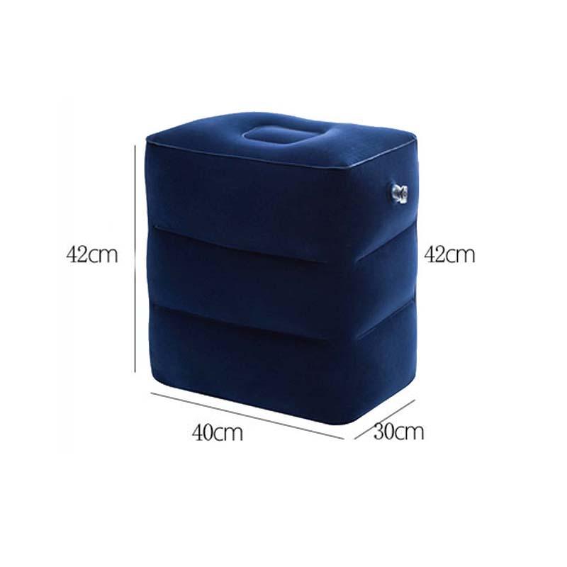 Travel Inflatable Three-layer Foot Pillow Adjustable Inflatable Footrest Sleep Sit Long-distance Train Car Foot Rest Footstool