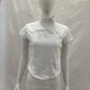 Y2K summer high neck hollowed out single breasted button slim fit solid color casual top