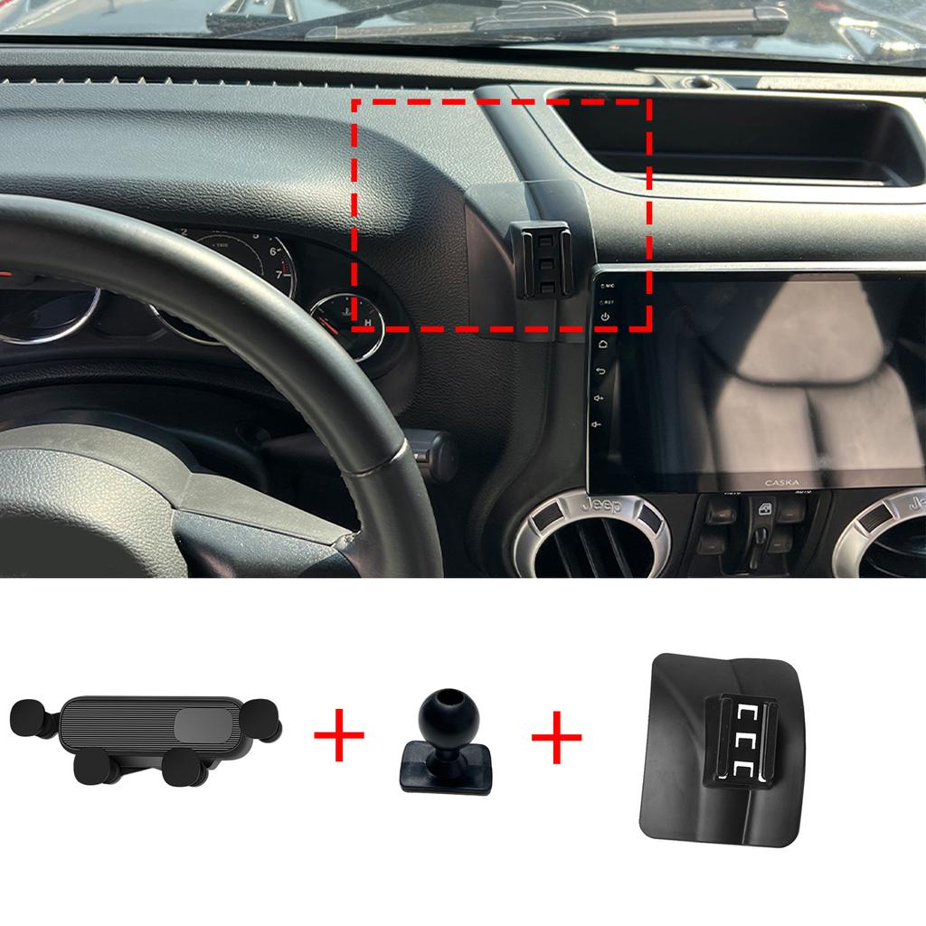 Car Mobile Phone Holder for Jeep Wrangler 2011~2018 Navigation Stand Auto Accessories GPS Bracket
