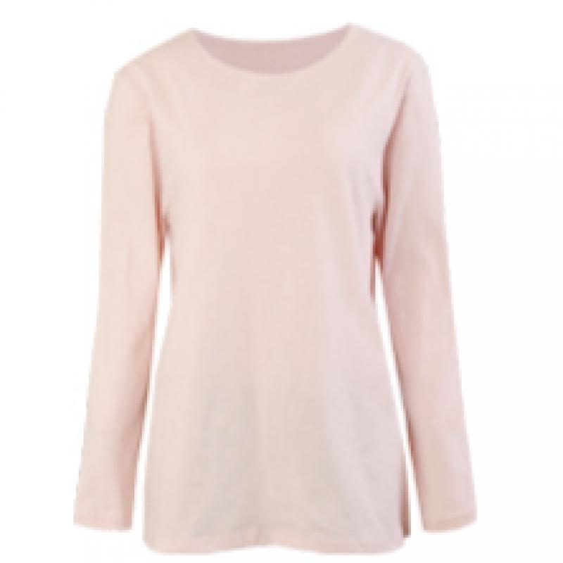 Shop Women Slab CoTTon AuTumn Long Sleeve T shirT Wine Dai Wsh 1001