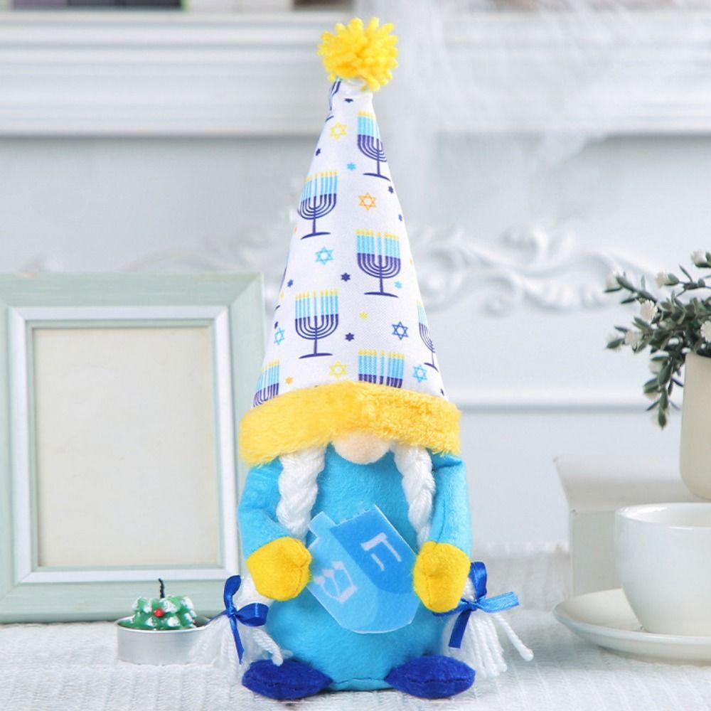 Unique Design Festival Faceless Doll Exquisite Gnomes Figurine Durable Rudolph Ornaments  Hanukkah