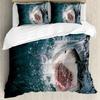 Shark Duvet Cover Set Types of Sharks Pattern Duvet Cover Set Bedclothes Pillowcase Double Queen King Size Polyester Bedding Set