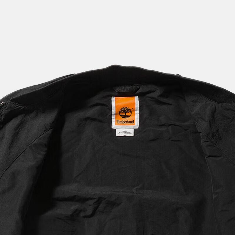 Timberland Solid Logo Outdoor Water-Resistant Casual Jacket Men jackets Black A4225-001