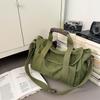 Retro Canvas Bag Casual Messenger Bag Men's Light Commuter Shoulder Bag Large Capacity Student Class Bag