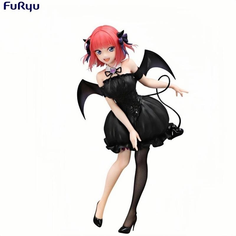 NEW Genuine FuRyu Gotoubun No Hanayome Nakano Nino Black Angel Figure Desktop Cute Toys Collection Doll Gift