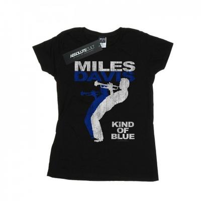 Miles Davis Womens/Ladies Kind Of Blue Distressed Cotton T-Shirt