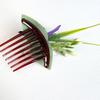 Hair Comb Artificial Flower Design Anti-slip Teeth Hair Organizer Comb Updo Bun Hair Styling Accessory