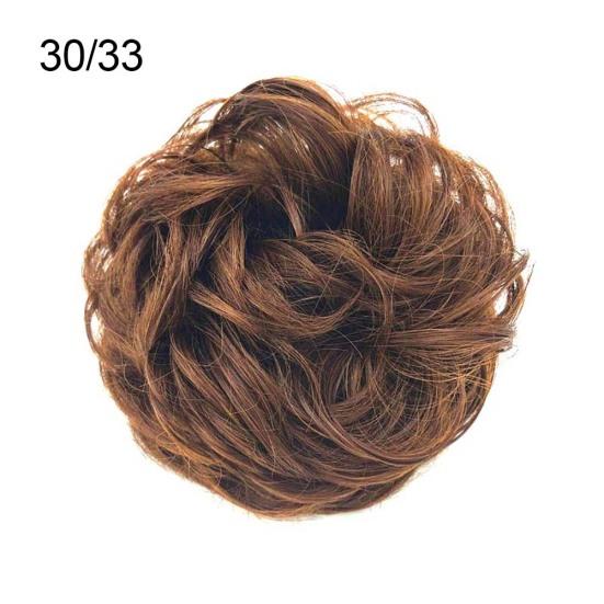 Puntos Kobiety Elastyczna koka z włosów Przedłużanie kucyka Messy Falista Chignon Hairpiece Akcesoria