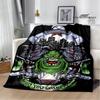 Coperta Stampata Cartoon G-Ghostbusters Calde Coperte in Flanella Morbide e Confortevoli Coperta da Casa Viaggio Fodere per Letto Regalo di Compleanno