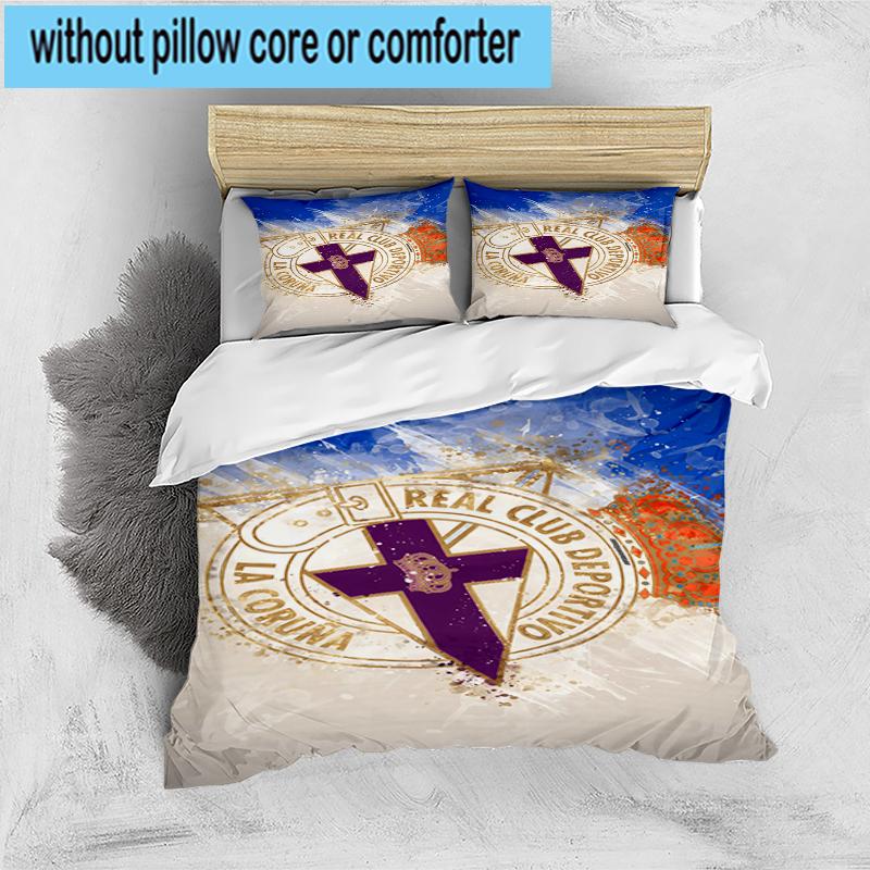 3PCS Deportivo Football Bedding Set,Including 1pc Duvet Cover And 2pcs Pillowcases Perfect for Bedroom, Dormitory, Fan Christmas gift