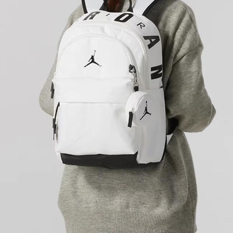 Jordan Polyester Backpack Regular Unisex White JD2513158AD-003