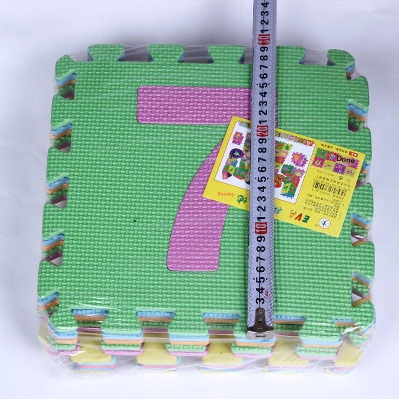 Non Toxic Pe Foam Puzzle Play Mat With Educational Alphabet Number Patterns For Baby Crawling Kids Playroom Activity