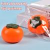 Simulation Persimmon Squeeze Toy Slow Rising Stress Relief Realistic Persimmon Squeeze Toy Soft Stretchy Fake Fruit Decompression Toy