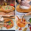 Nonstick Pizza Peel Smooth Long Handle Bamboo Pizza Cutting Board Cheese Serving Tray  Baking Tool