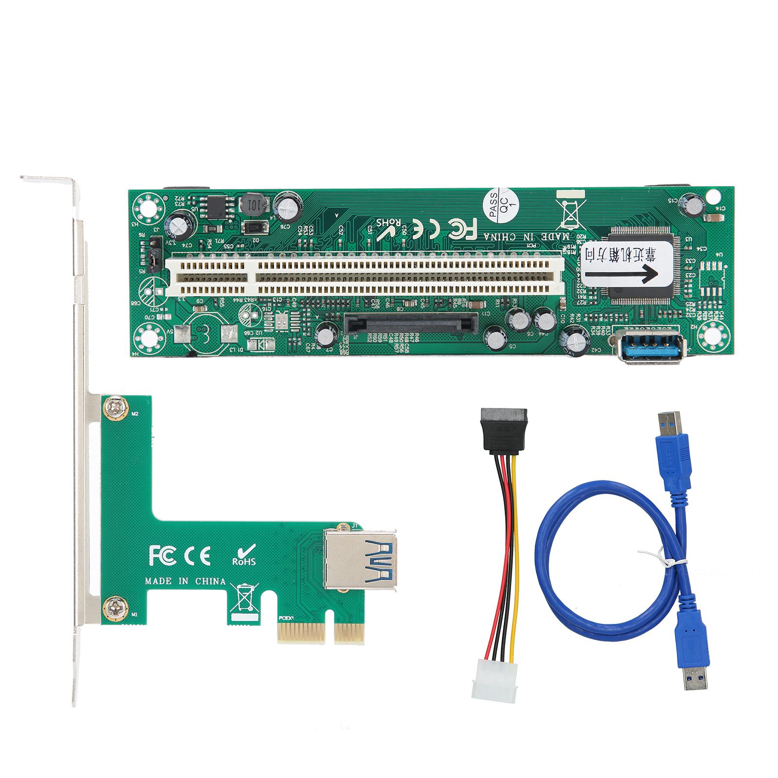 

PCIE Express to PCI Adapter Network Card Controller Mini ASM1083 4-Pin Connector