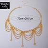 Summer Silver Metal Body Chain Belt Star Tassel Waistchain Gold Butterfly Body Jewelry Women